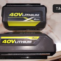 Ryobi Batteries 6ah And 4ah