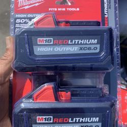 Milwaukee Dual Pack 6.0 Batteries 