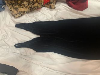 Velvety Black dress lowcut