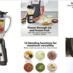 Hamilton Beach Power Elite Wave Action Blender For Smoothies, 40 Oz