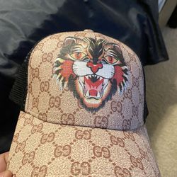 Angry Cat Gucci Trucker Hat 
