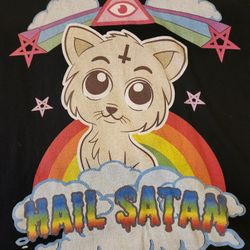 Tshirt HAIL Satan KITTY 