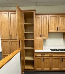 Solid Wood Kitchen Pantry Cabinet - 24" x 84" x 24"