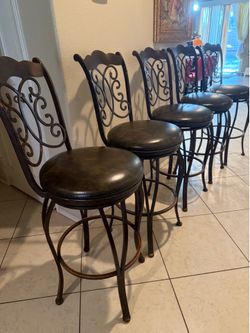 set of heavy bar stool