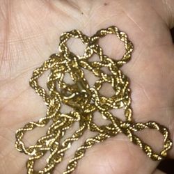 Gold Necklace For Sale