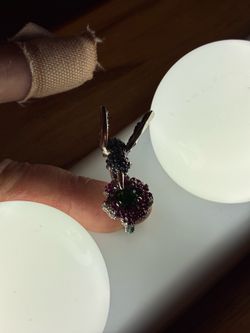 Flower ring rhinestone