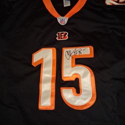 Chris Henry Signed Bengals Reebok Authentic Jersey w/ Hang Tag NEW DEADSTOCK