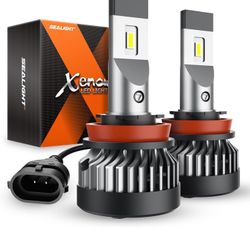 H11 New Pair Headlight Bulbs 