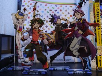 Yu-Gi-Oh! ARC-V Official Acrylic Stands Yuya Yugo Yuto Yuri - (READ DESCRIPTION)