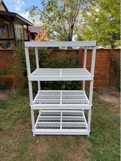 4-Tier Plastic Shelving -36”L x24”W x56”H
