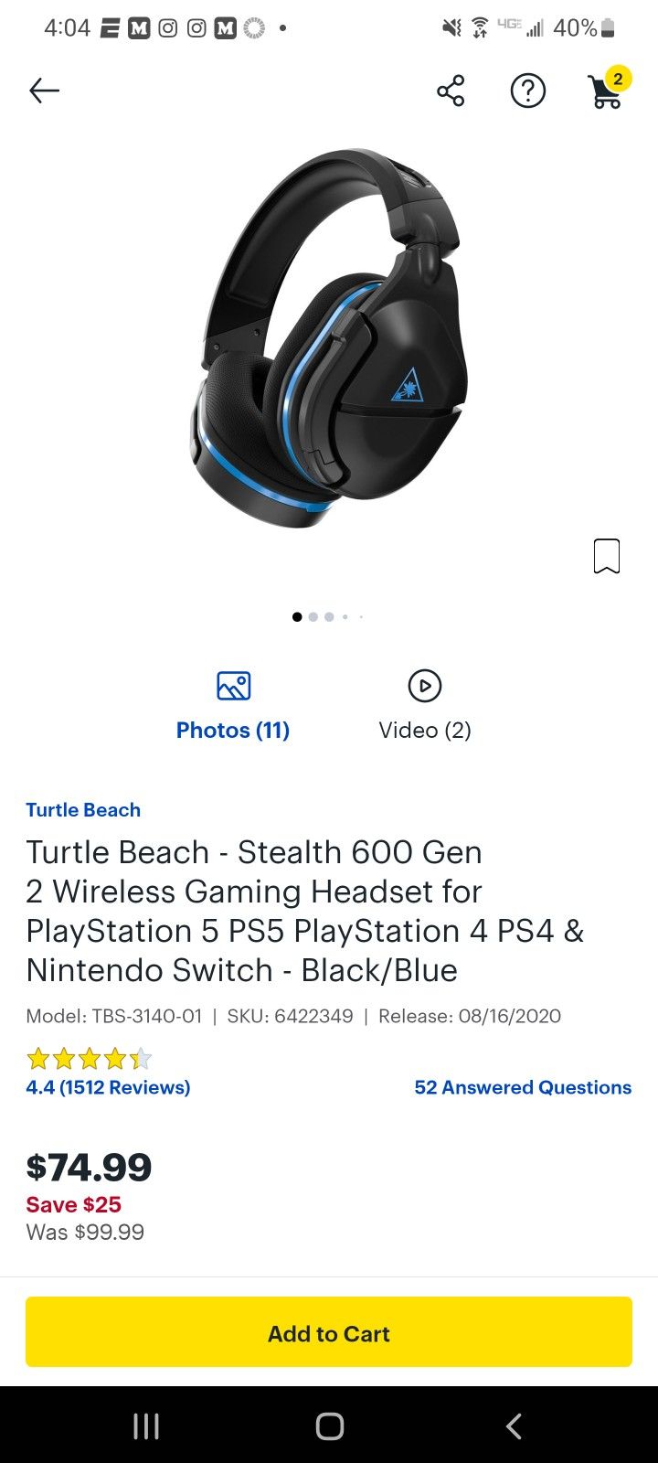 Turtle Beach Stealth 600 Gen 2