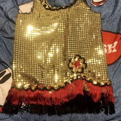 Girls Flapper Costume Top