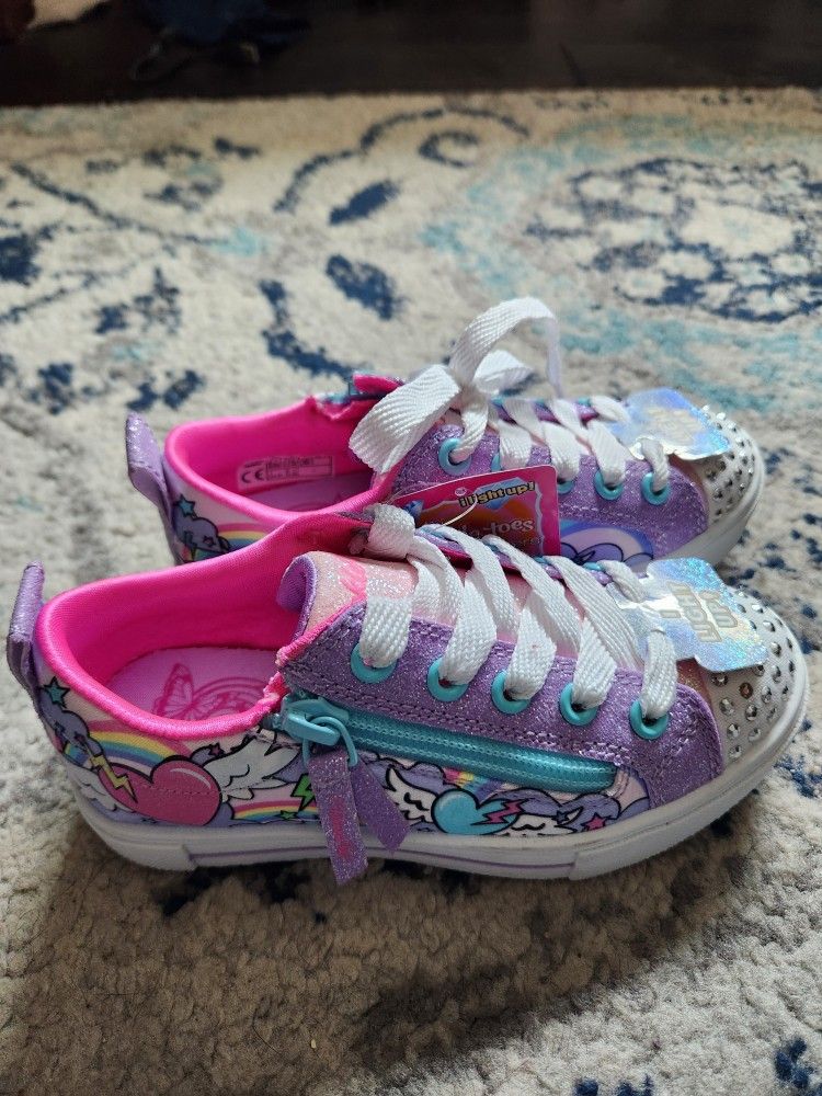 Skechers Twinkle Toes Light Up Girls Size 11