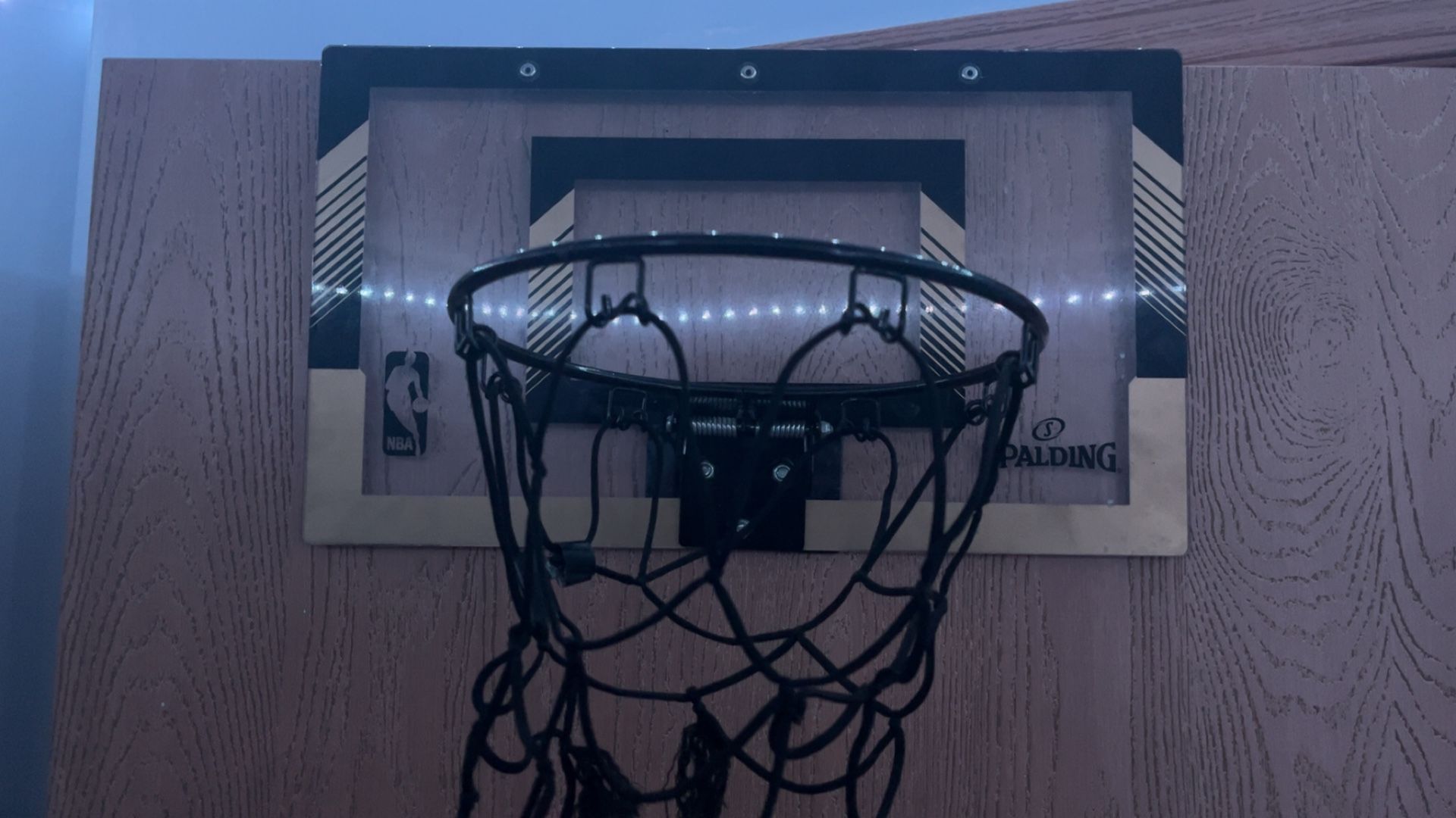 nba gold spalding door Mini hoop