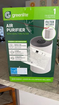 Greenlite 22W Air Purifier with HEPA-Type Filter – New in Box