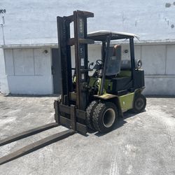 8,000 Lb Heavy Duty Forklift Clark GPX 40 Dual Front Wheels On/off Road Fork Lift 