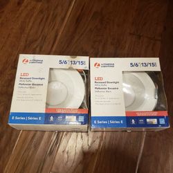 2 Recessed LED dimmable retrofit CAN lights.
