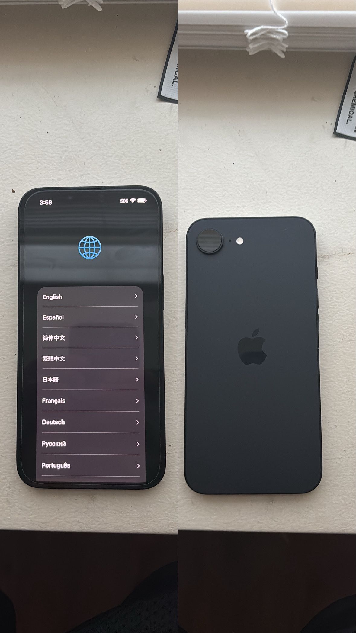 Black iPhone 16e 128GB