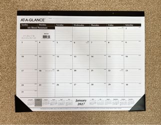 New 2027 large desktop calendar 22” X 17”