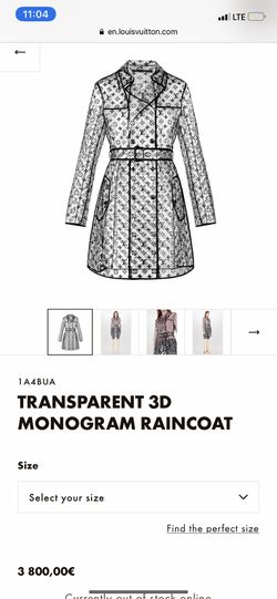 vuitton monogram raincoat