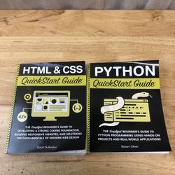 HTML & CSS + Python QuickStart Guides: The Simplified Beginners Guide…
