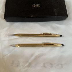 Gold Cross Pen & Pencil Set