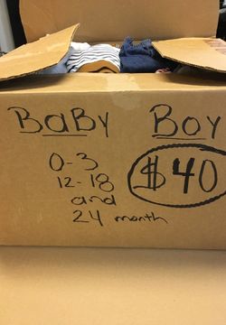 Baby boys clothing box!!