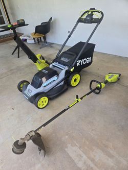 RYOBI Lawn mower, edger and blower