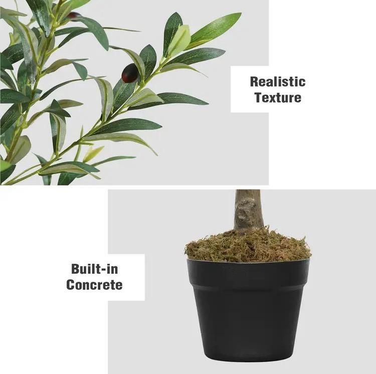 New 8ft artificial olive tree faux plants with black pot In Irvine home decor house warming