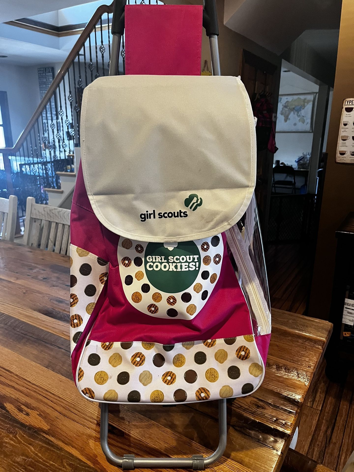 Girl Scout cookie Cart