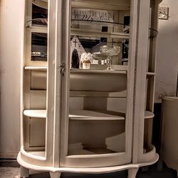 Antique Farmhouse Claw Curio Cabinet (no glass)