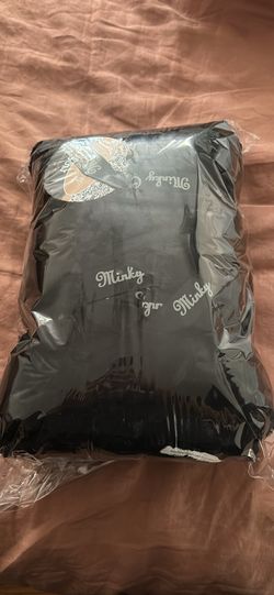 Minky couture designer blanket black