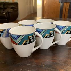 Vintage China Mug Set (6)