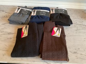 Bundle 5 fleece-lined leggings Brand New