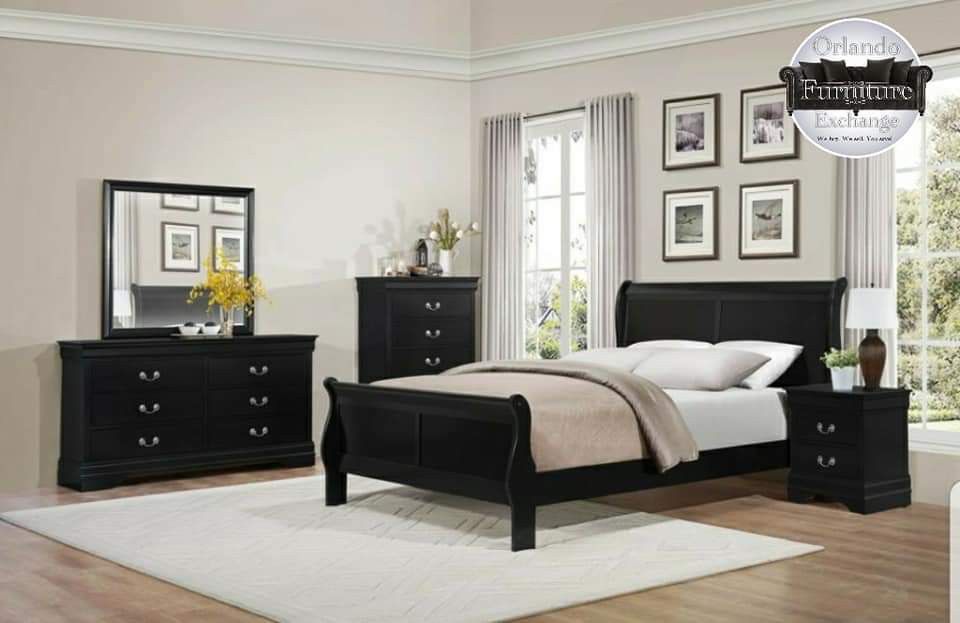 $479 WE DELIVER! BRAND NEW QUEEN BED FRAME DRESSER AND MIRROR