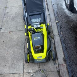 Lawnmower ryobi push 20 inch balde Uded  Like Condition  as is $180