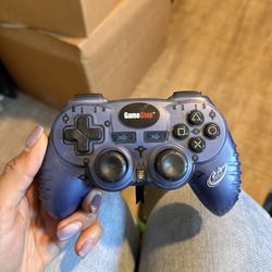 GameStop Wireless PS2 Controller + Receiver 2.4GHz Blue