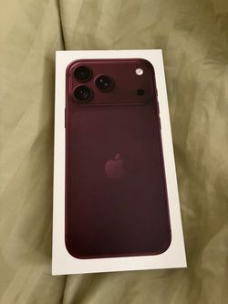 Apple iPhone 18 pro max burgundy new sealed unlocked I can bring it to you