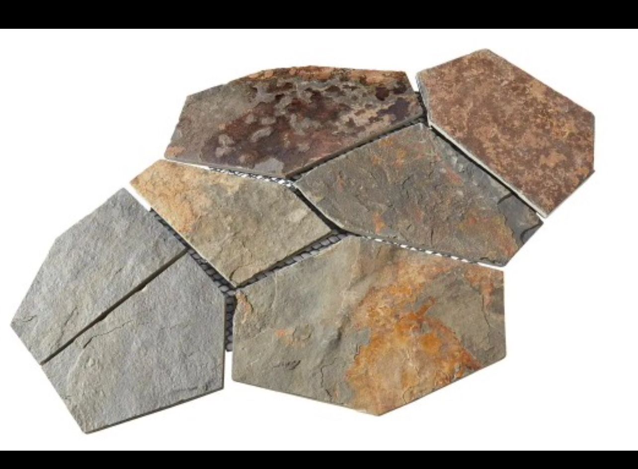 Natural Stone Mongolian Spring 12 in.x 24 in. Flagstone Floor/Wall Tile (13.5 sq. case.Retail $126