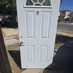 36x80 Steel Exterior Front Door w/ Glass – Right Hand – $165 OBO”