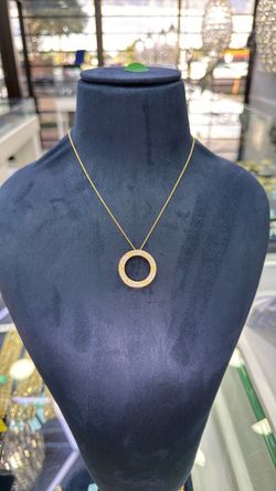 Chain and pendant 10k gold diamonds 💎 natural