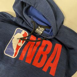 NBA blue hoodie, hooded sweatshirt large