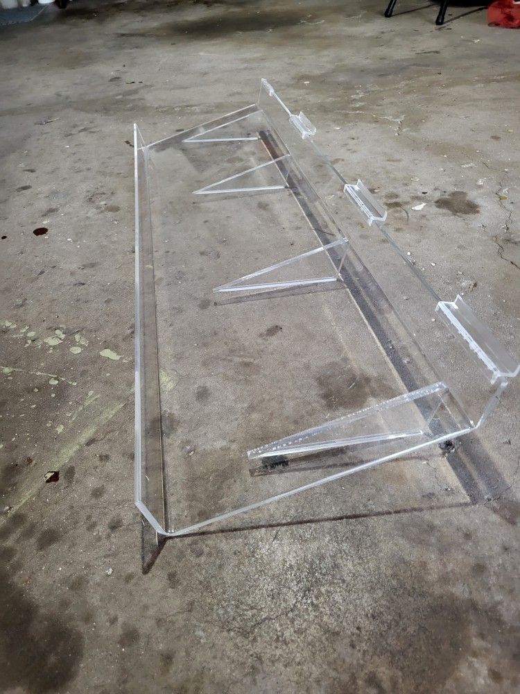 8 Acrylic Shelves for Slatwall