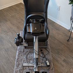Logitech G27 Racing Sim Wheel And Playseat Evolution