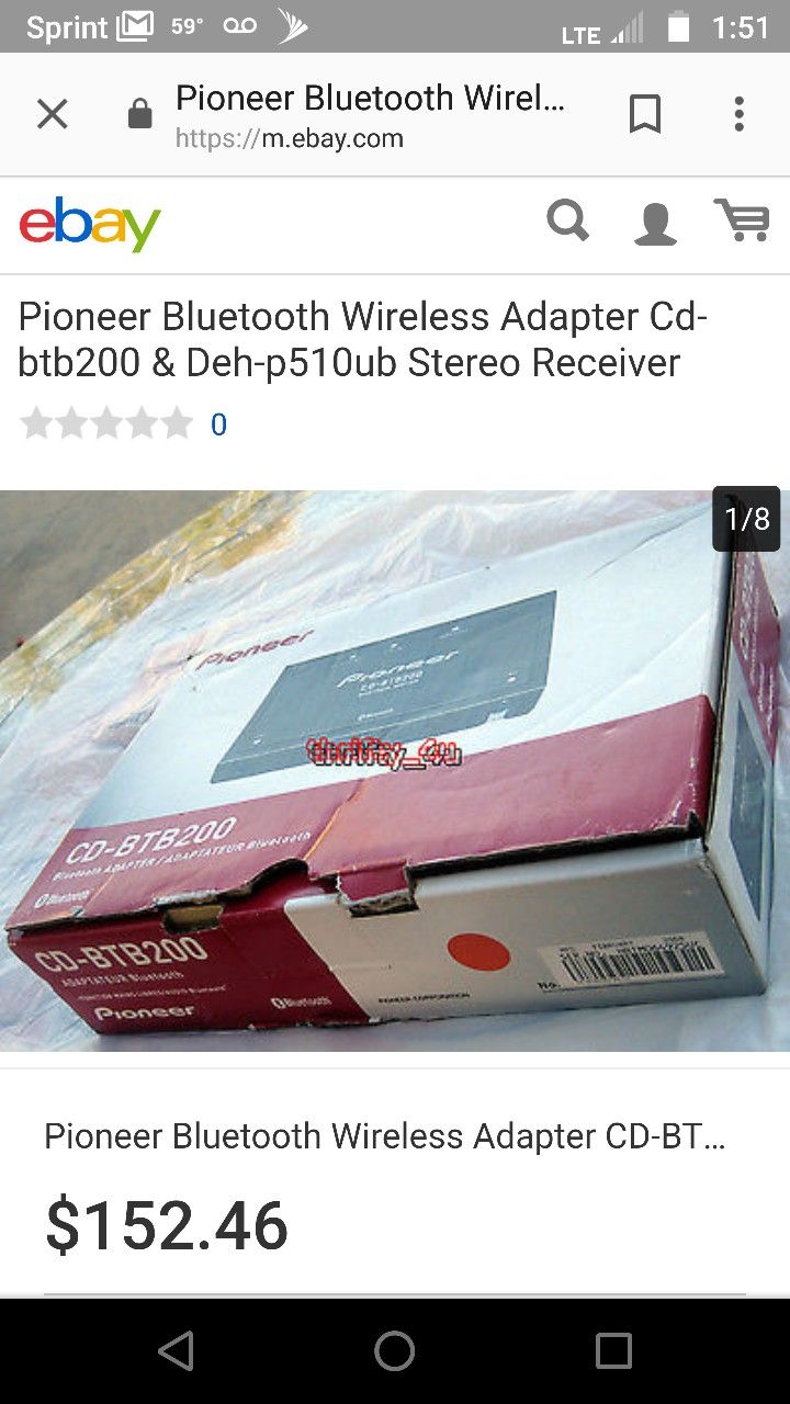 Pioneer Bluetooth adapter CD-BTB200