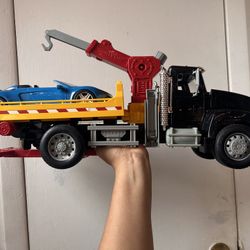 DRIVEN by Battat – Large Toy Tow Truck with Car Read Description ⤵️