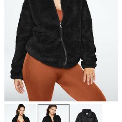 Victoria Secret Pink Teddy Full Zip Size L