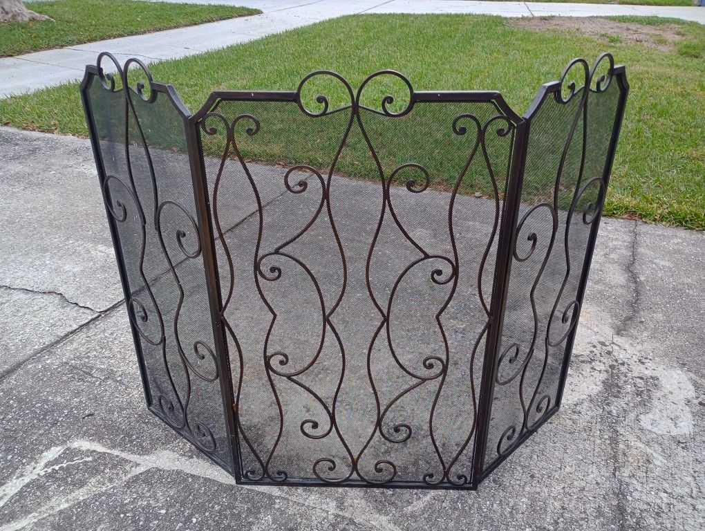 Metal Fireplace Screen *100.00* Home Decor