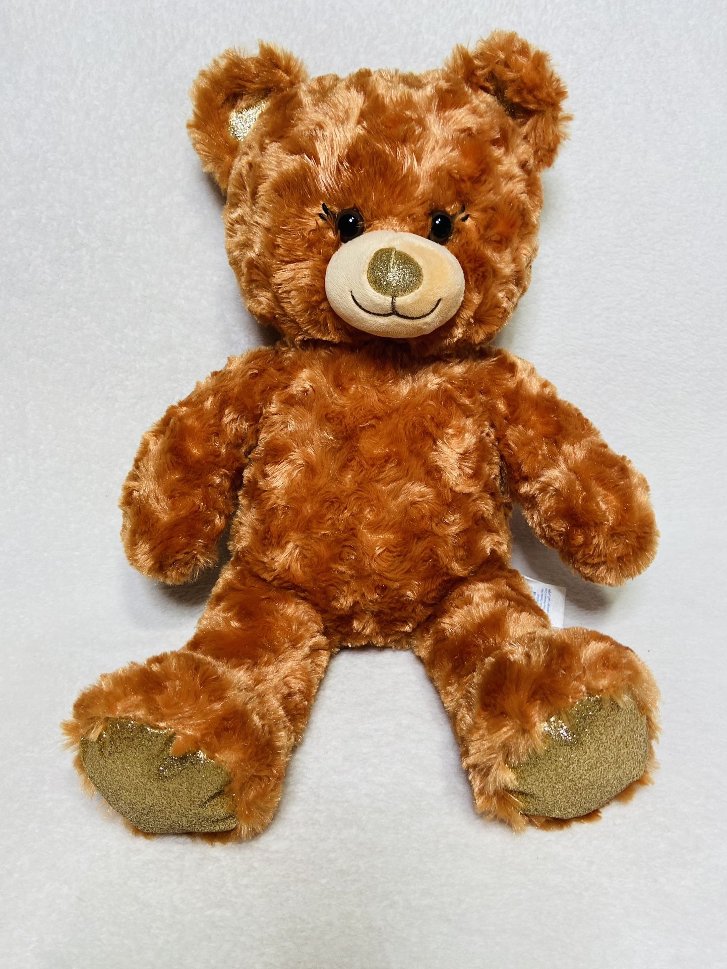 Glittery Gold Pumpkin Spice Build a Bear Teddy Bear