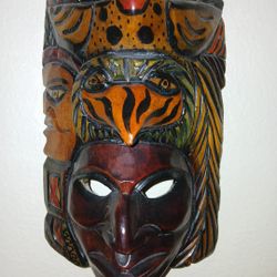 Hand Carved Wood Decoration 